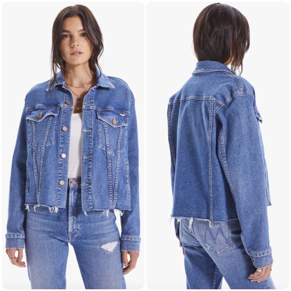 Mother The Cut Drifter Denim Jacket Gem